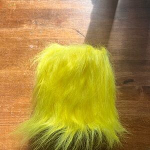 Ashland Bright Yellow Faux Fur Accent